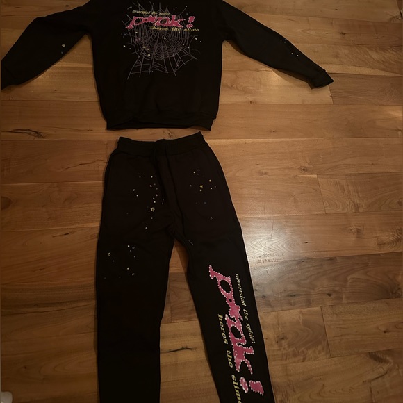pink hoodie and sweats (individual 180 together 300)